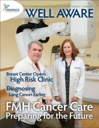 Well Aware magazine cover with the caption FMH Cancer Care Preparing for the Future